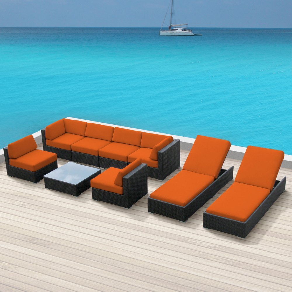 Luxxella_Wicker_Bella_9_Pc_Sofa_Sectional_Outdoor_Patio_Furniture_Set_Orange