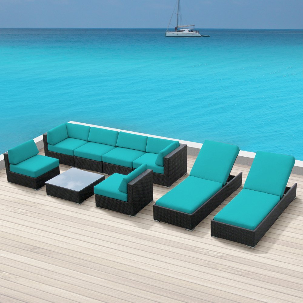 Luxxella_Wicker_Bella_9_Pc_Sofa_Sectional_Outdoor_Patio_Furniture_Set_Turquoise