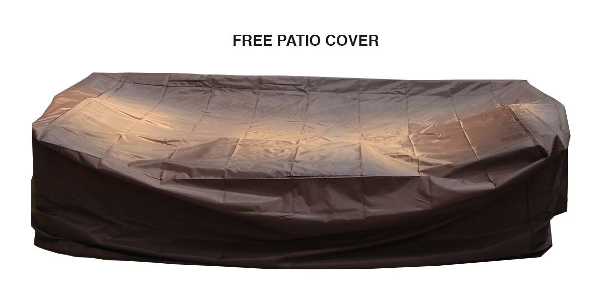 Genuine Ohana Outdoor Patio Wicker Furniture 7pc All Weather Round